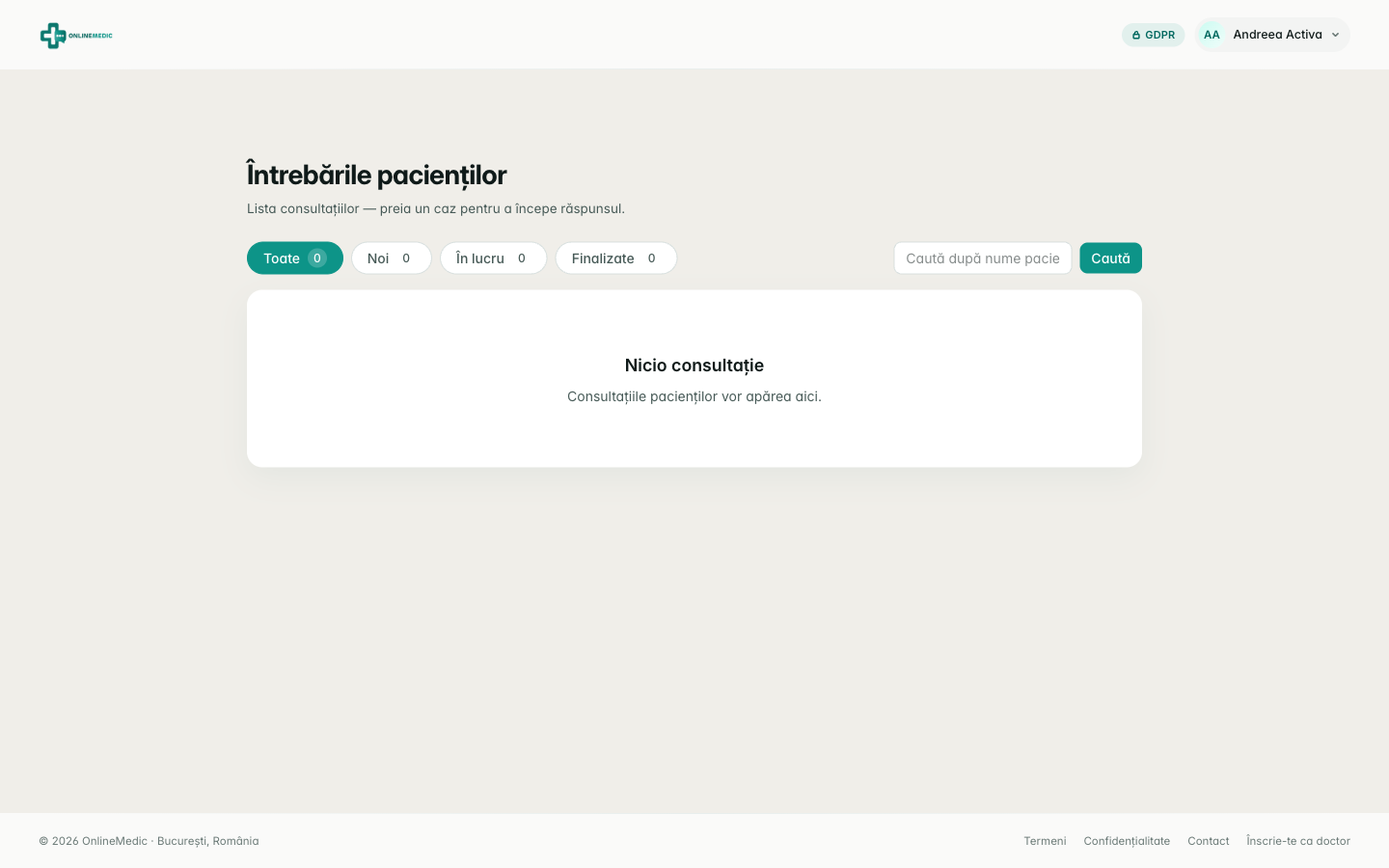 Lista întrebări medic